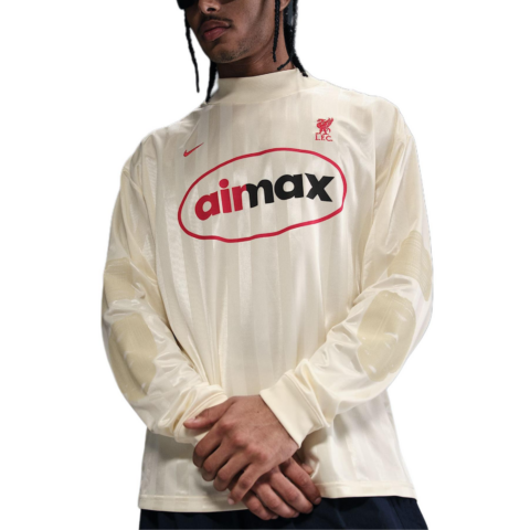 Nike LiverpoolFC The Culture Of Football Soccer Jersey Men’s Coconut Milk/Gym Red