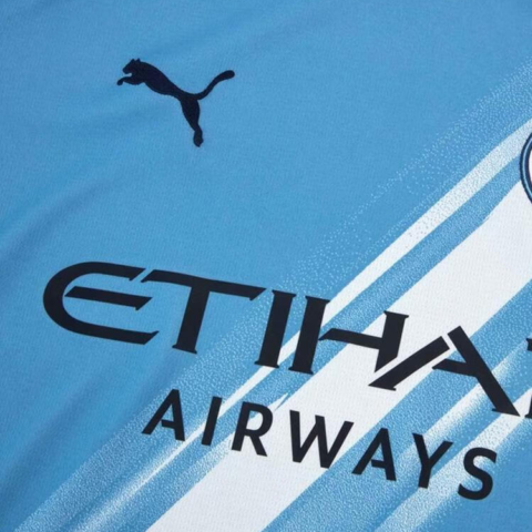 PUMA MCFC Manchester City HOME JERSEY REPLICA LS Soccer Jersey Men’s Light Blue