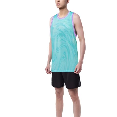 Under Armour Basketball Jersey Men’s Light Green/Pink Purple Edge