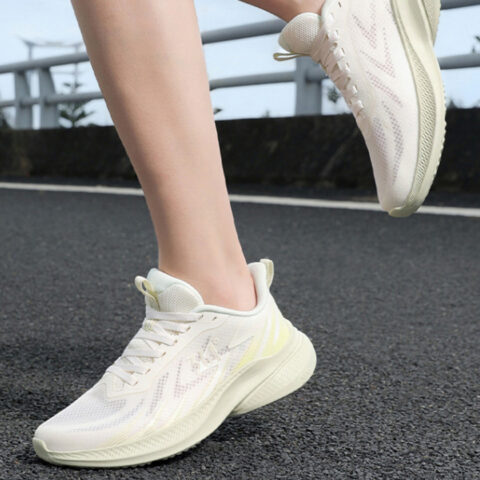 361° Abrasion Resistant Breathable Low top Casual Running Shoes Women’s White Green