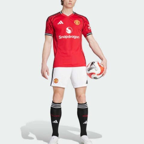 Adidas Free Shipping With AdiClub Manchester United 25/26 Home Shorts