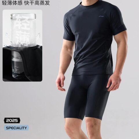Li Ning Swimming Shorts Men’s Black