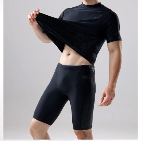 Li Ning Swimming Shorts Men’s Black