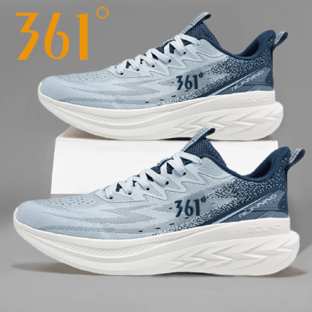 361° Cushioning Abrasion Resistant Lightweight Low top Casual Running Shoes Men’s Blue