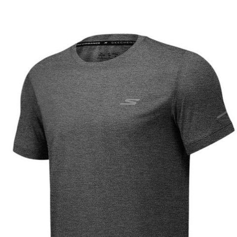 Skechers GODRI SS25 T Shirt Men’s Carbon Black/0018