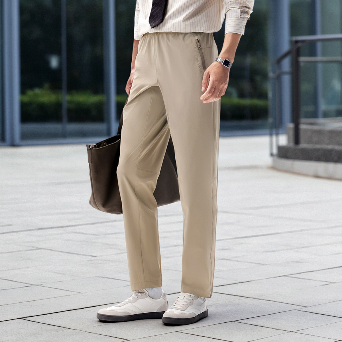 Li Ning Fitness Series Sports Pants Men’s Mole Umber