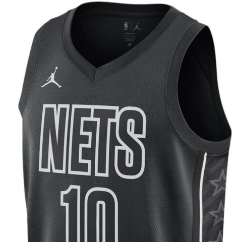 Jordan Brooklyn Nets Statement Edition Soccer Jersey Brook Nets Men’s Black