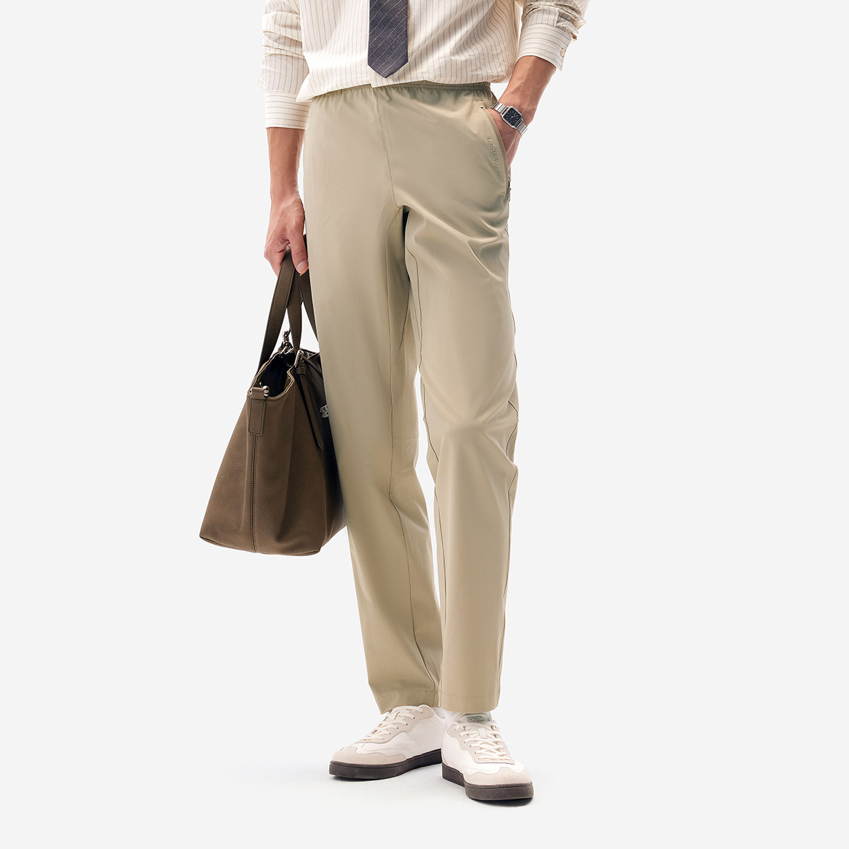 Li Ning Fitness Series Sports Pants Men’s Mole Umber