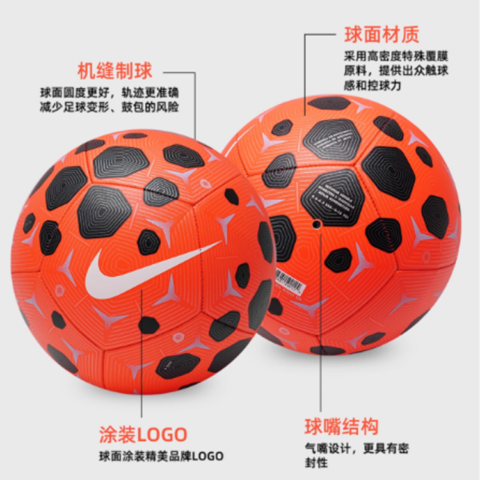 Nike Size 4 5 Size Soccer Ball Pu Unisex Red