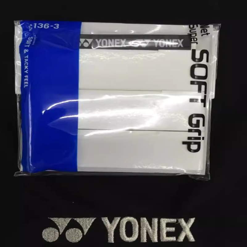 YONEX AC136 3 Badminton Grip Tapes Polyurethane Ball Court Unisex Width 25 Mm, Length 1200 Mm, Thickness 0.8 Mm