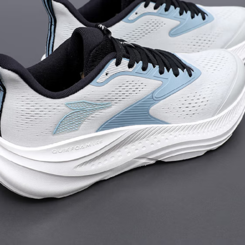 361° Star Leap Breathable And Lightweight Low top Casual Running Shoes Men’s Antarctic Gray Mist Blue