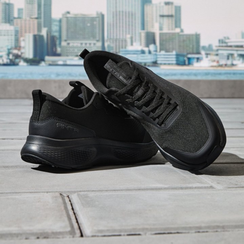 Anta Shen Xing LITE Cushioning Abrasion Resistant Breathable Low top Walking Shoes Men’s Basic Black
