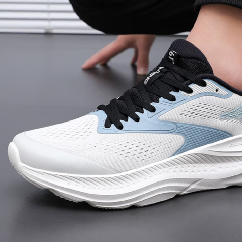 361° Star Leap Breathable And Lightweight Low top Casual Running Shoes Men’s Antarctic Gray Mist Blue