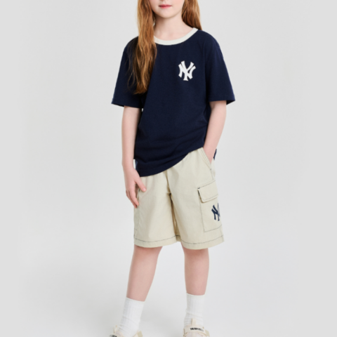 MLB KIDS Casual Sportswear New York Yankees 2 Piece Set Navy Blue Children Aged 3 7 Years Old