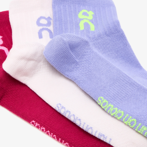 On Mid Calf Socks Unisex 3 Pack