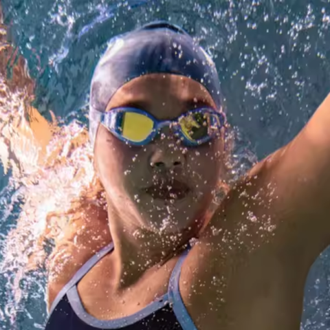 Nike Swim Goggles Polycarbonate, Silicone Unisex Blue/Black