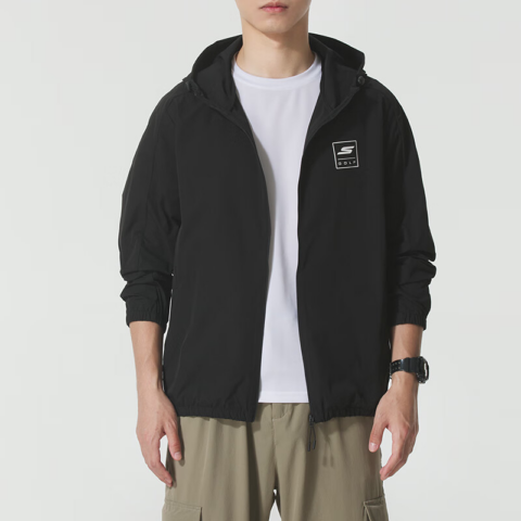 Skechers Golf Clothing Unisex Smoke Black/03K8 Hooded Moderate