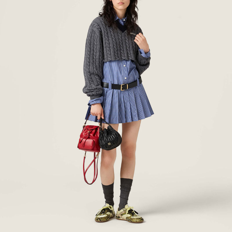 MIU MIU Sweaters Women’s Gray Blue V Neck Moderate Other