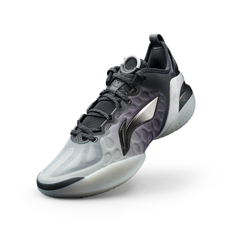 Li Ning Yushuai 19V2 Cushioning Rebound Grip Low top Basketball Shoes Men’s Gray Black