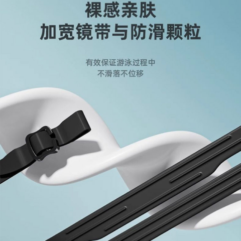 Li Ning Waterproof Anti Fog Swim Goggles Non Coated Lens Polyester Acid Carbon