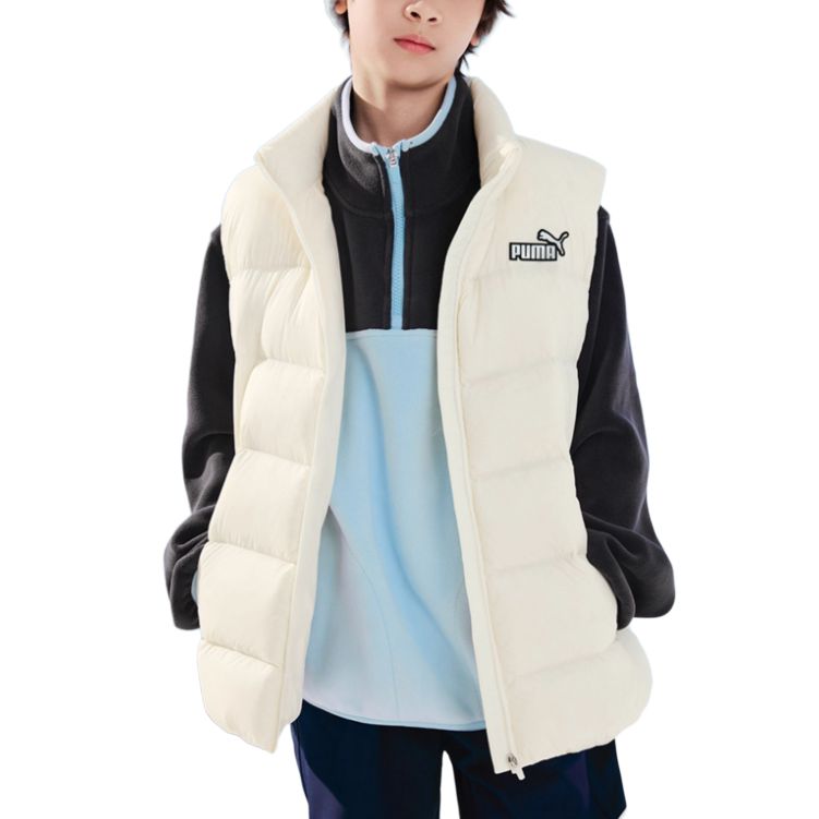PUMA Kids Vests Stand Collar Thin