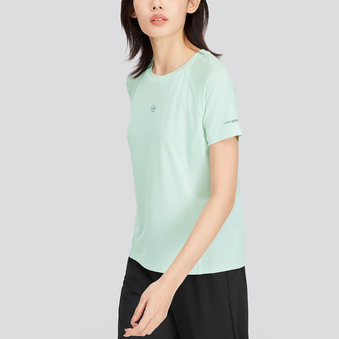Skechers GODRI T Shirt Women’s Light Aqua Green 01XB