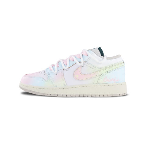 Jordan Air Jordan 1 Leather Abrasion Resistant Abrasion Resistant Low top Vintage Basketball Shoes Unisex Multicolor