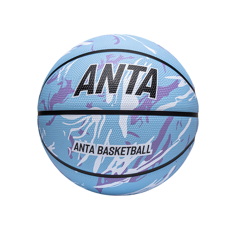 Anta Rubber Basketball Painted Blue Size 7/Size 5 Ball Street Training Competition Unisex China Mainland Version