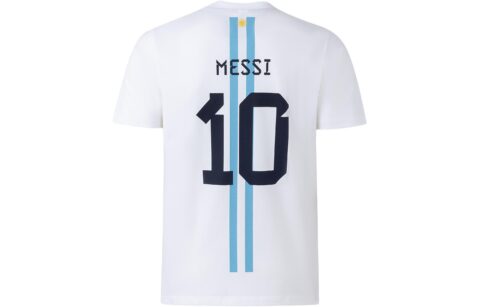 Adidas Argentina Soccer Jerseys Men’s White Moderate Straight Fit