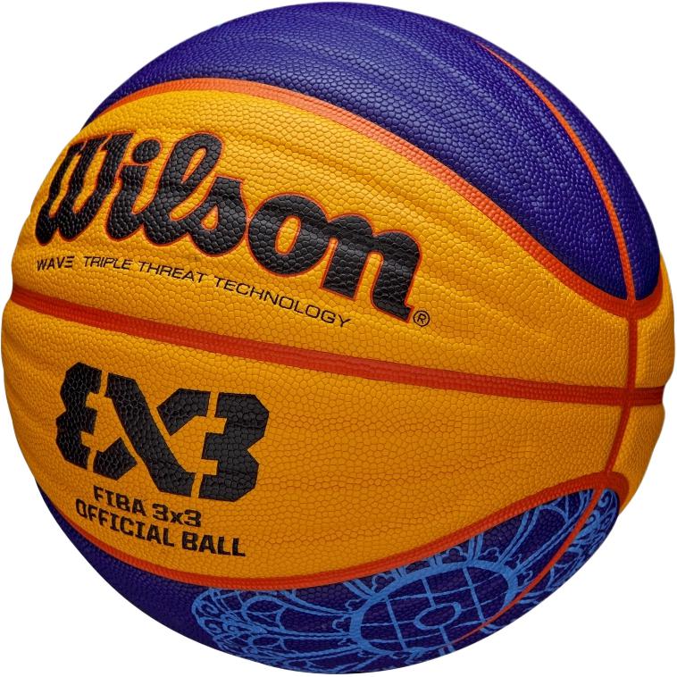 Wilson Size 6 Indoor, Outdoor, All Basketball Synthetic Leather Yellow Purple