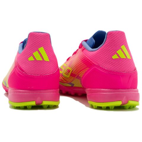 Adidas F50 League Abrasion Resistant Abrasion Resistant Soccer Shoes Unisex Pink