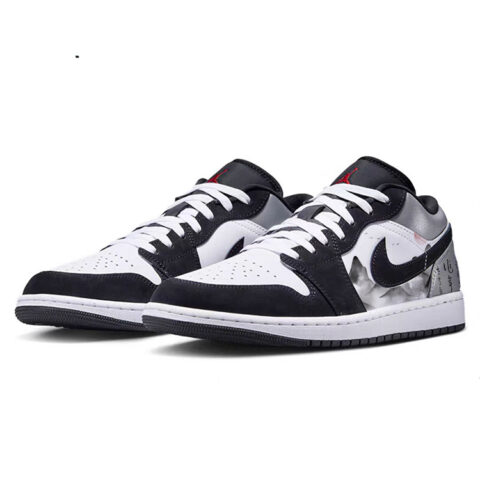 Jordan Air Jordan 1 Low top Vintage Basketball Shoes Men’s Black Gray