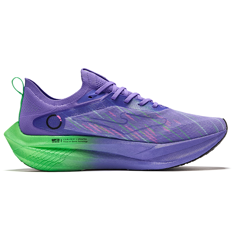 Erke Blue Environment 2.5 Cushioning Breathable Rebound Low top Running Shoes Men’s Aurora Purple Colorway