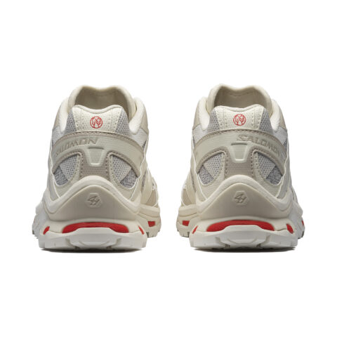 SALOMON CNY Coverage Support Abrasion Resistant Low top Running Shoes Unisex Vanilla Earth Gray Fire Red