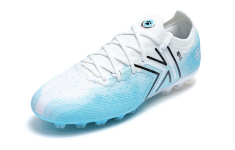 KELME Quick Spark 5.0 MG Multi Ground Natural Grass Soccer Shoes Unisex White Blue