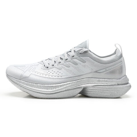 XTEP Low top Casual Marathon Training Physical Fitness Test Physical Exam Running Shoes Men’s Silver