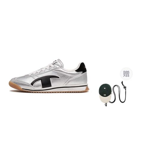 Champion Synthetic Leather Balance Low top Running Shoes Women’s Silver White/Black