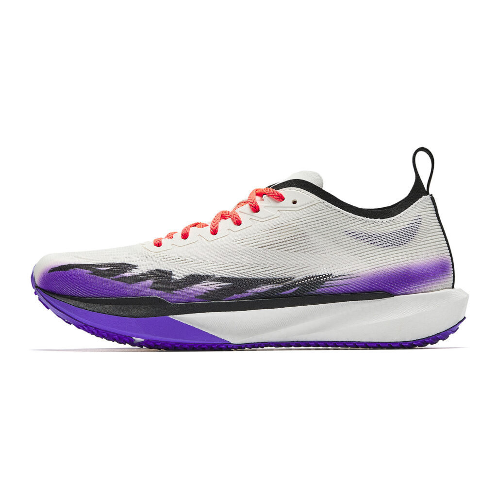 Anta Cushioning Abrasion Resistant Low top Nitrogen Technology Racing Running Shoes Men’s White Black Purple