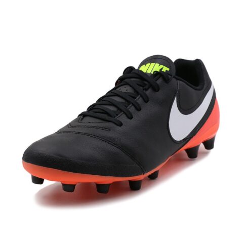 Nike Tiempo Genio 2 Leather Ag Pro ‘Black Orange’