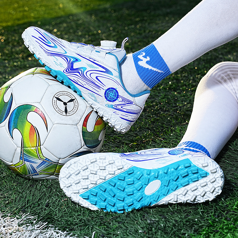 BIANSULONG Soccer Shoes Unisex Low Top Aqua