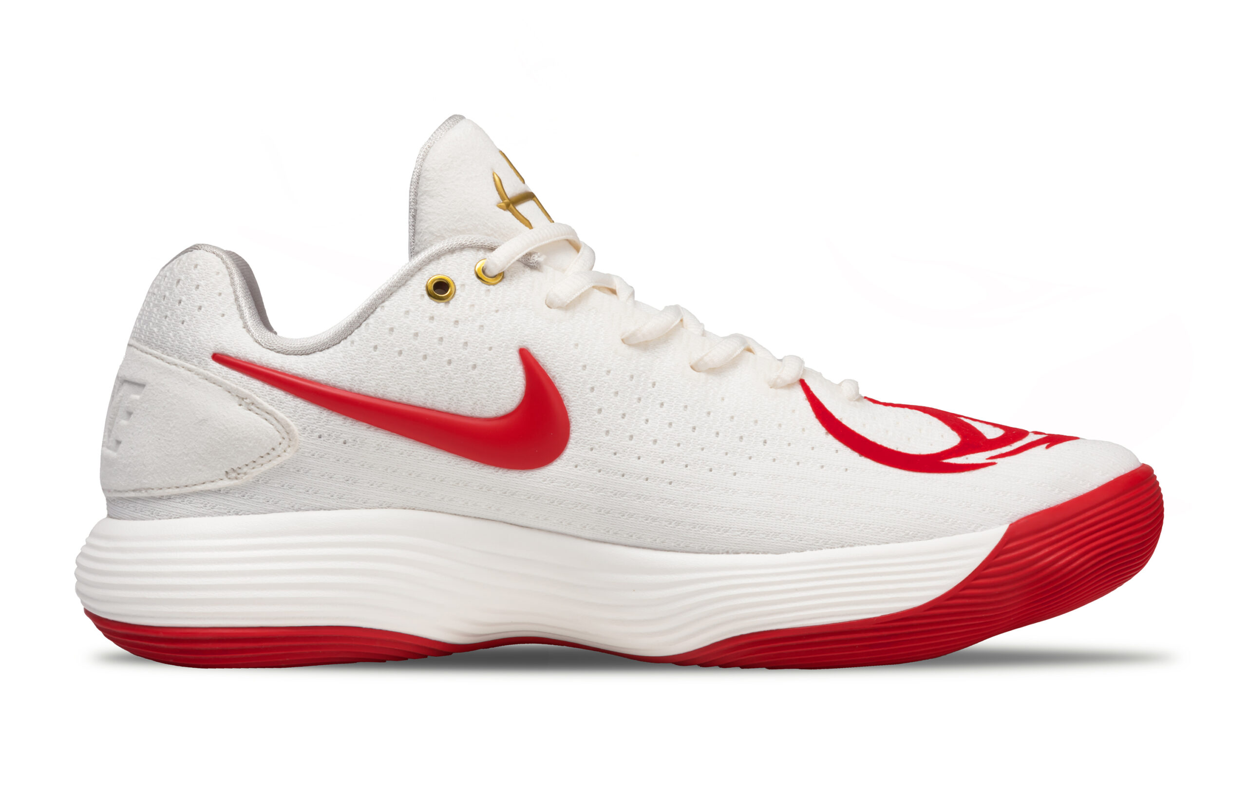 Nike Hyperdunk 2017 Flock Slip Resistant Abrasion Resistant Low top Basketball Shoes Men’s White Red