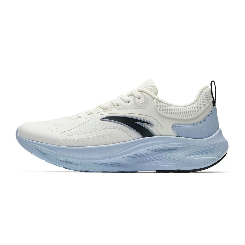Anta Yi Chen Cushioning Slip Resistant Low top Casual Running Shoes Men’s White Blue