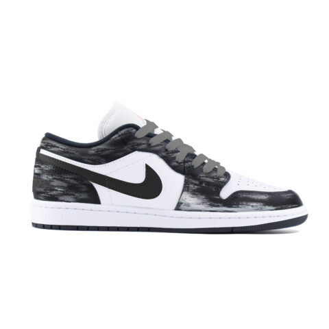 Jordan Air Jordan 1 Low Abrasion Resistant Low top Vintage Basketball Shoes Unisex Black White