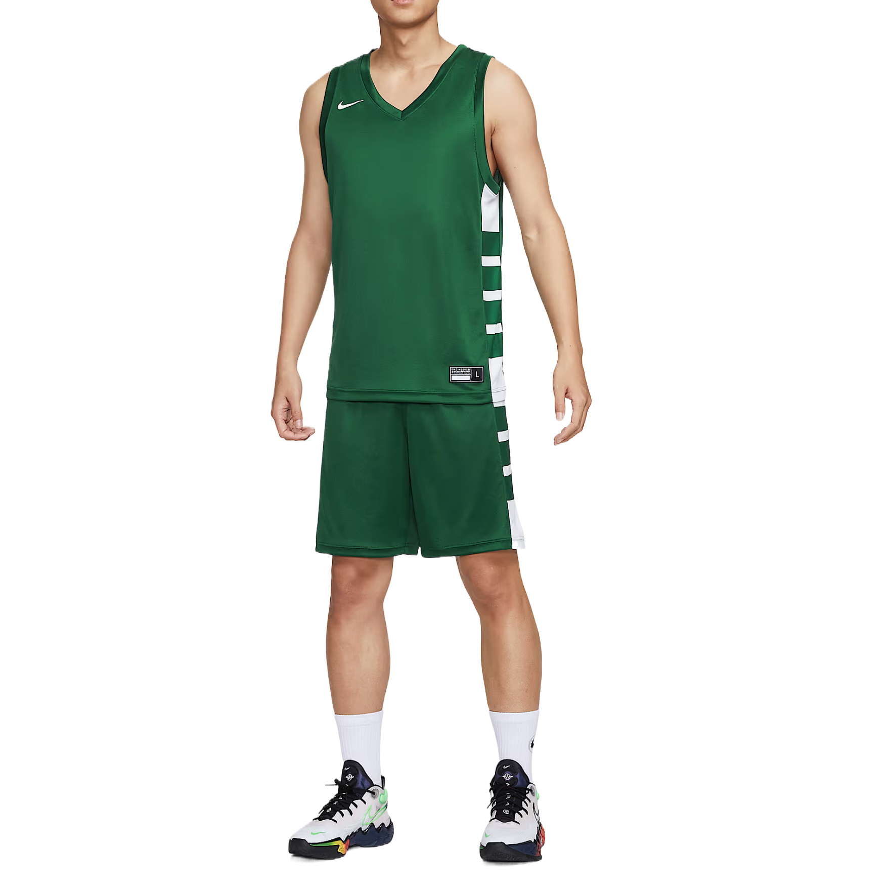 Nike Dri Fit ElitePower Basketball Jersey Men’s Dark Green