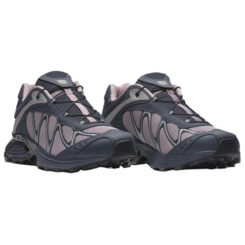 SALOMON XT WHISPER Fabric Cushioning Abrasion Resistant Breathable Support Mountaineering Hiking Shoes Unisex Dark Blue