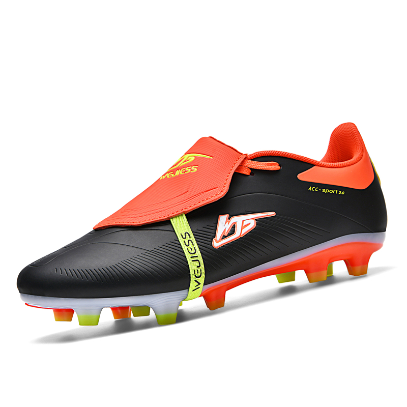 WEJIESS Natural Grass Slip Resistant Abrasion Resistant Slip Resistant Abrasion Resistant Soccer Shoes Unisex