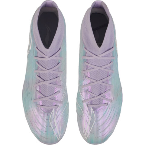 Li Ning TF Turf Artificial Turf TPU Cushioning Slip Resistant Coverage Soccer Shoes Men’s Blue Purple