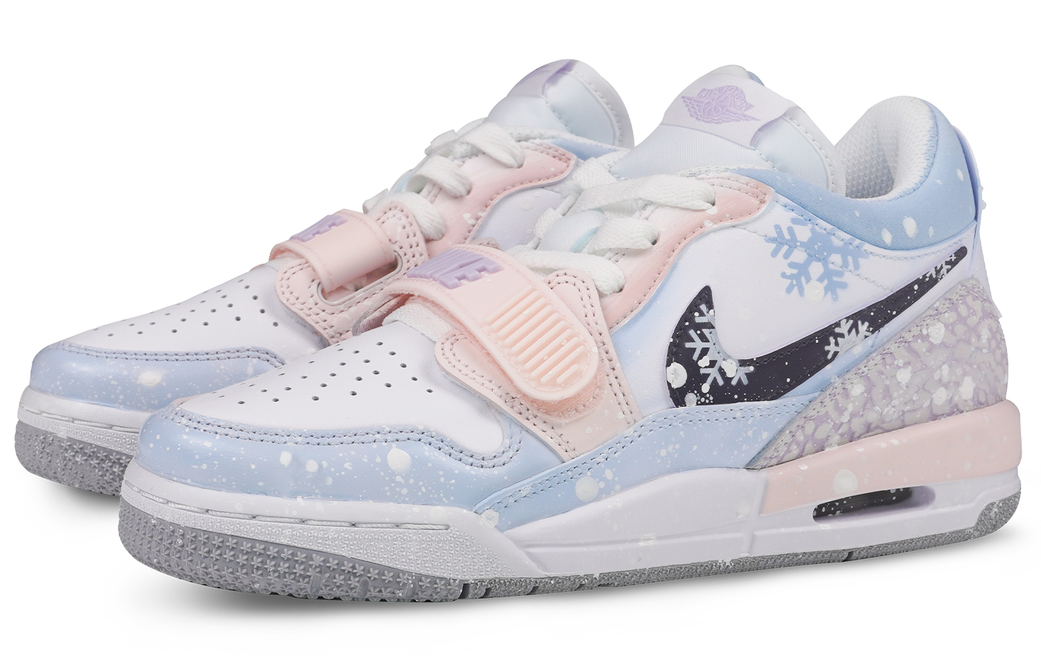 Jordan Legacy 312 Abrasion Resistant Abrasion Resistant Low top Vintage Basketball Shoes Women’s Pink Blue White