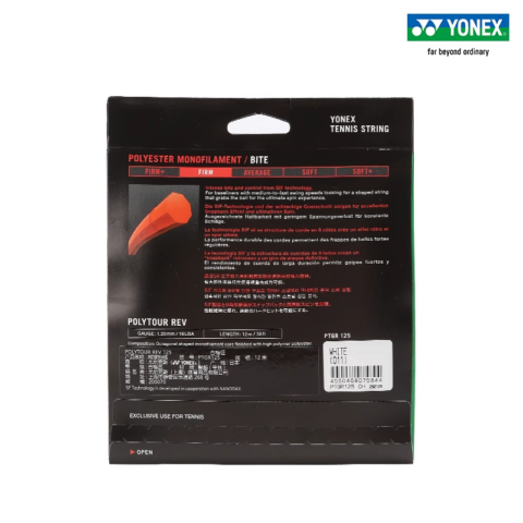 YONEX Tennis Racket Strings Unisex 1.25mm 12m
