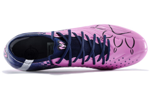 KELME Master 2.0 MG Multi Ground Cushioning Abrasion Resistant Rebound Soccer Shoes Unisex Dark Blue Neon Pink
